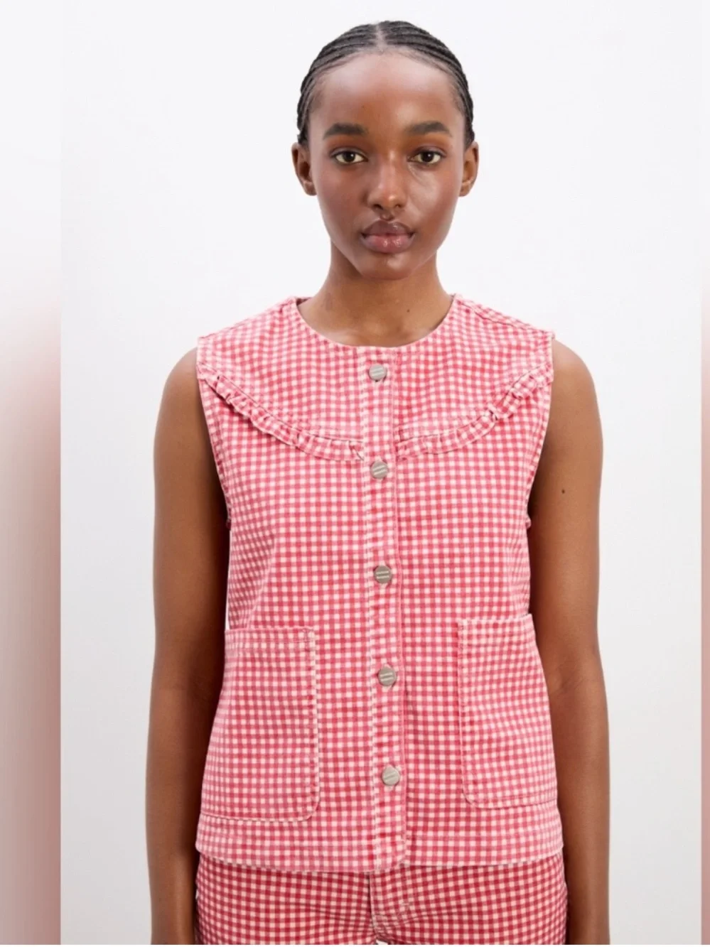 Damson Madder Gingham pant set